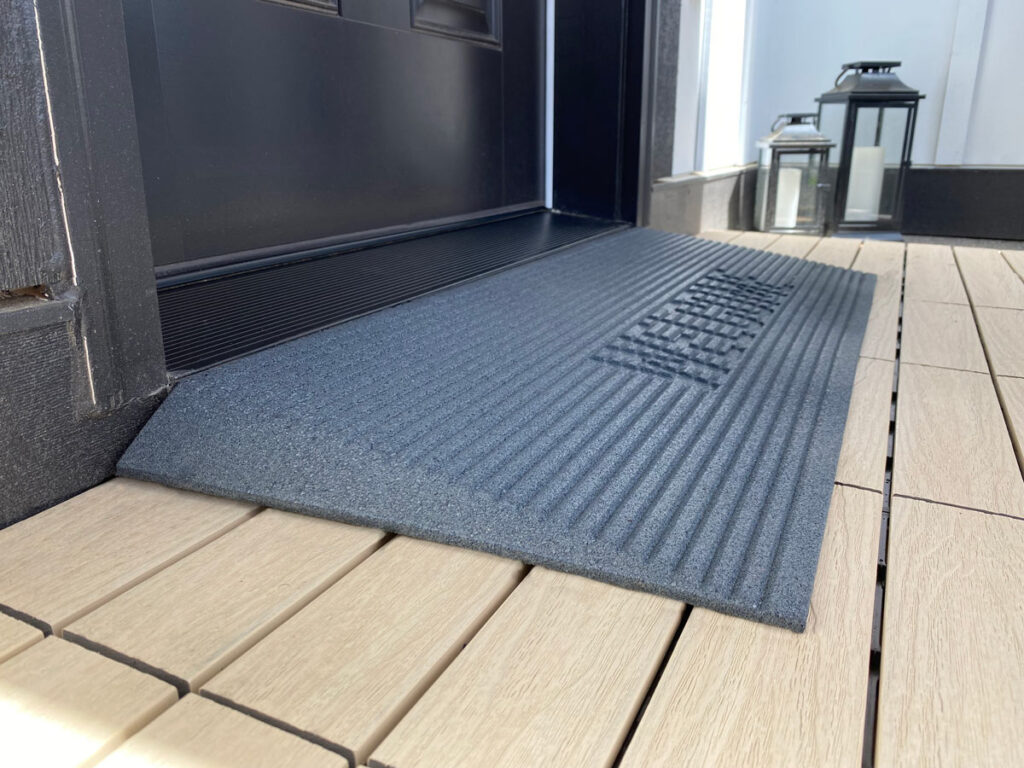 Ez Access Transitions Angled Entry Rubber Threshold Mat Handiramp