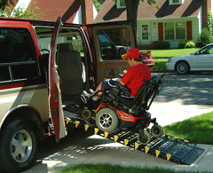 Roll Wheelchair Up Ramps