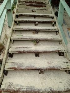 Sandy Slippery Stairs