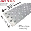 One Full Size Handi-Treads Sample 30" x 3.75" - Aluminum - Limit 1 per Customer