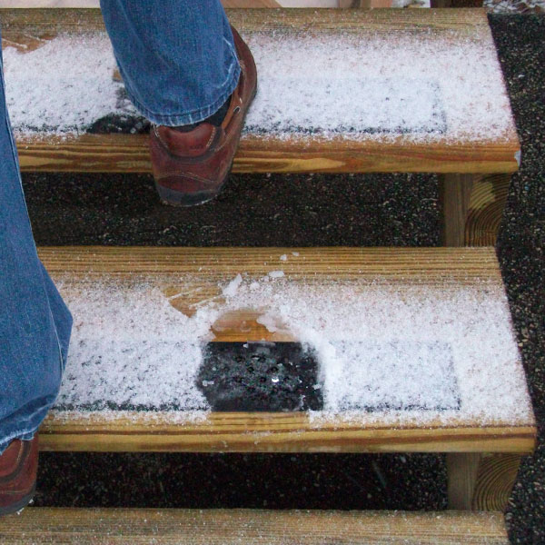 Black Handi Treads Non Skid Stair Tread Snow Steps