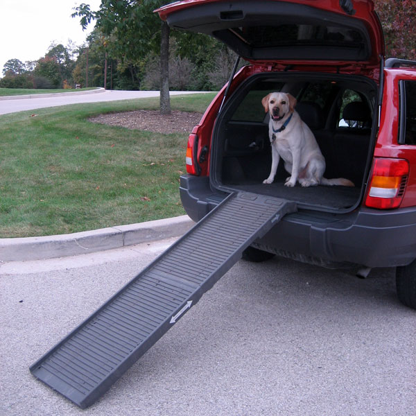 Pet Step Graphite Ramp on SUV