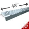 Extra Long 48" Non Slip Nosing - Clear Coat Anodized
