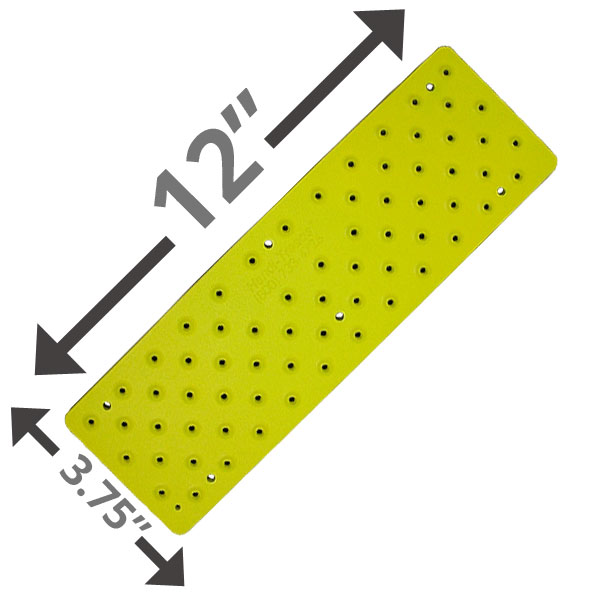 12" Non Skid Stairs Pad - Yellow