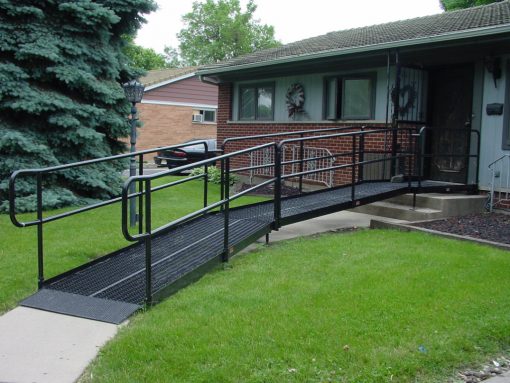 Galvanized Steel Wheelchair Ramps Ada Compliant Handiramp