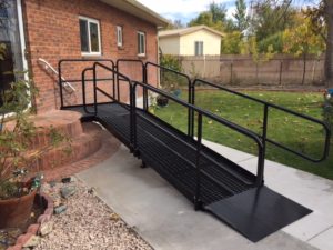 Custom curved ramp steps