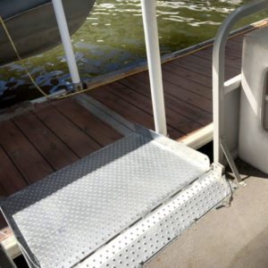 Deployed Aqua Sidekick Boat Access Ramp
