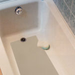 Bath Mat with Drain - Stop the Slip, 16in x 40in, Sandstone