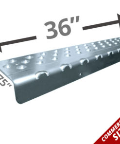 Handi-Treads Non-Slip Nosing, Aluminum, Anodized, 36in x 2.75in x 1.125in, with screws