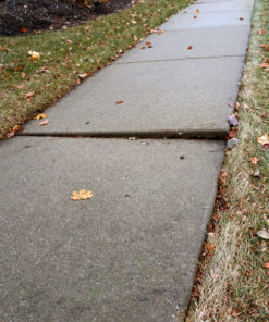 Tripping Hazard Uneven Sidewalk Before Repair Kit