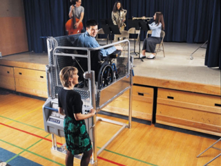 Gym Auditorium Mobilift CX Portable Wheelchair Lift