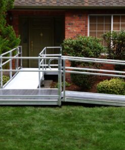 aluminum modular wheelchair ramp with 5ft platform