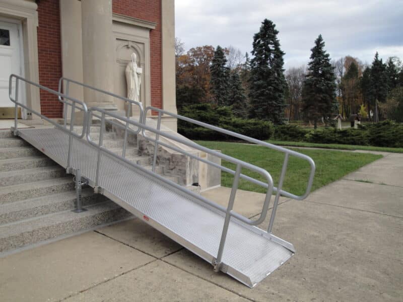Portable Ramp with Handrails | 12 to 20-Foot Wheelchair Ramp