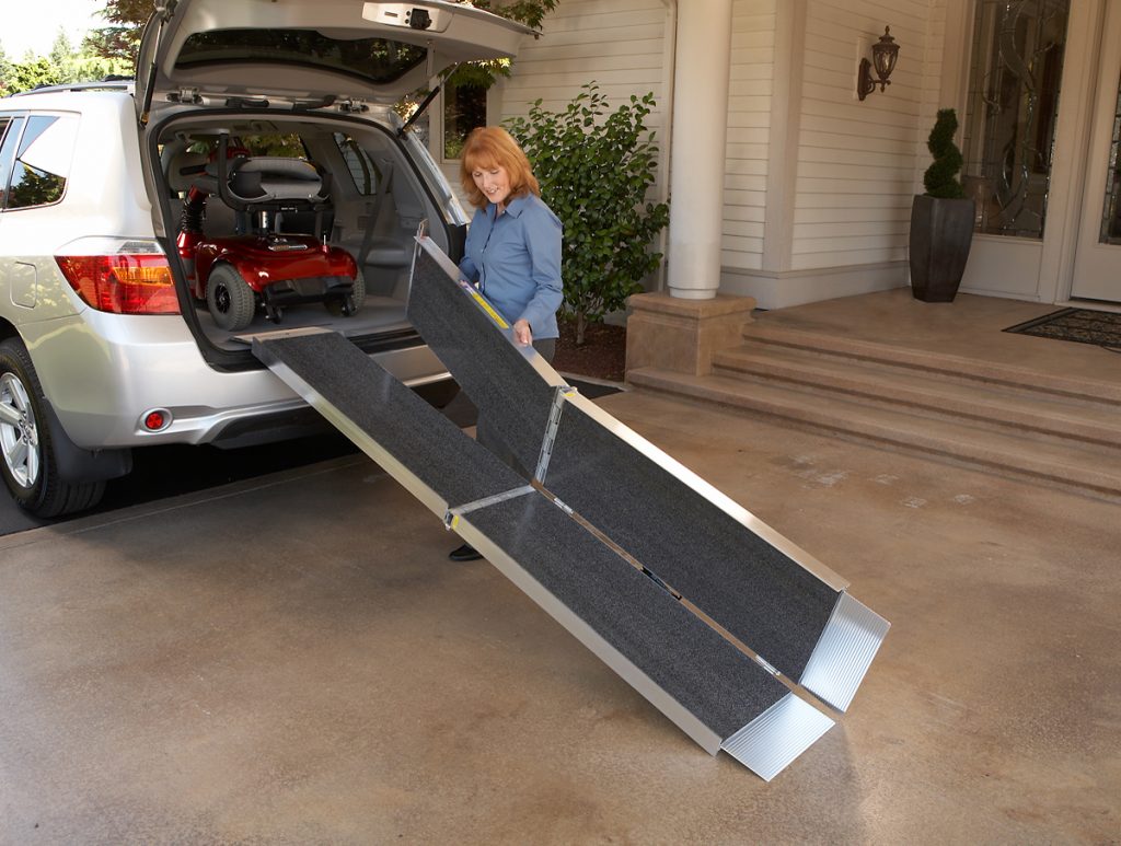 Handicapped Ramp Packing Portable Wheelchair Ramps, Handicap Ramps, and More