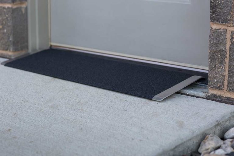 Doorway threshold ramps for wheelchairs walkers scooters
