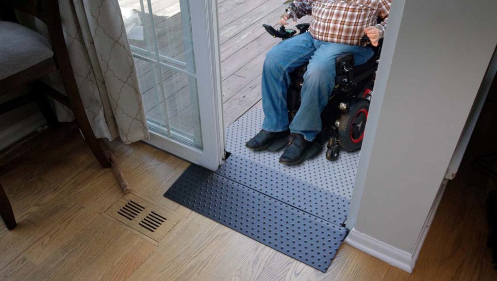 Doorway Threshold Ramps for Wheelchairs, Walkers, Scooters