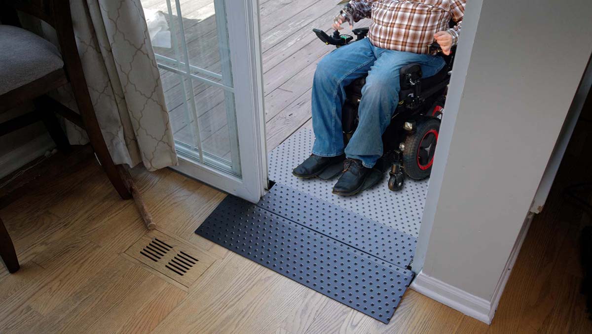 TRANSITIONS® Angled Entry Mat: Door Threshold Ramp