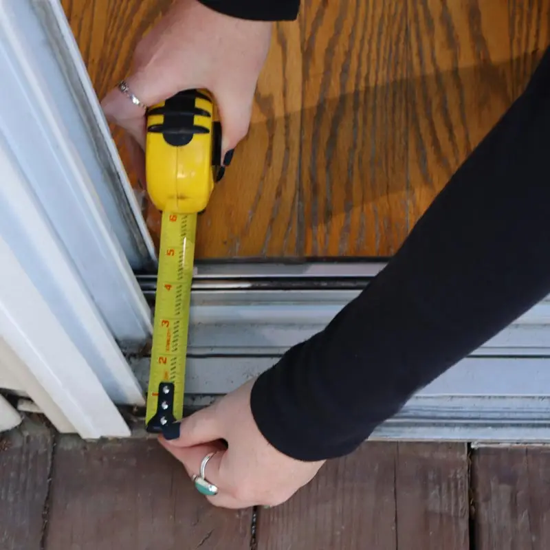 Measure across threshold for cross-over bridge length