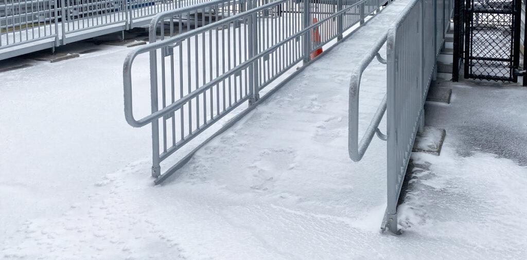 Aluminum Wheelchair Ramps are an excellent choice for winter conditions