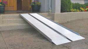 Best ramp for for three stairs - outdoor application