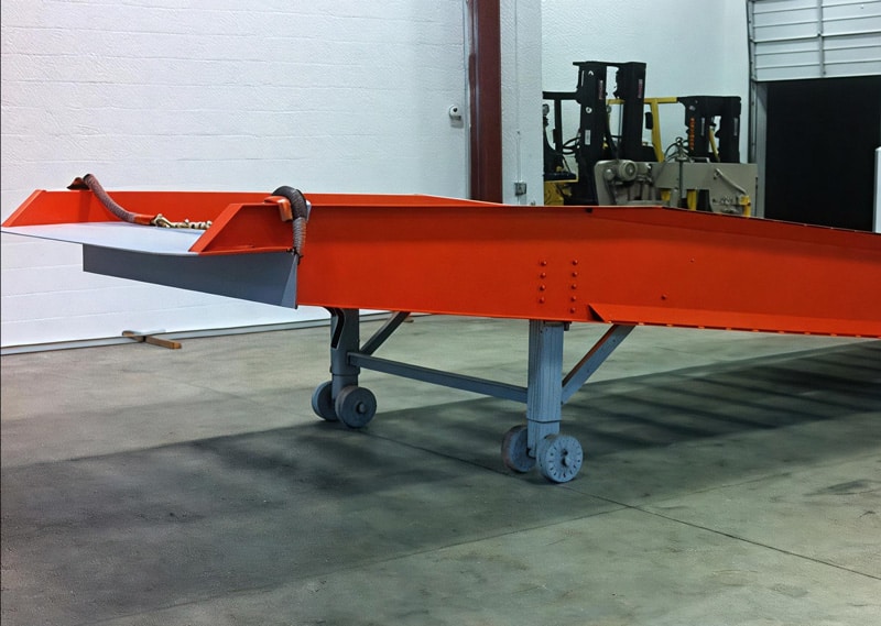 Steel yard ramp wheels